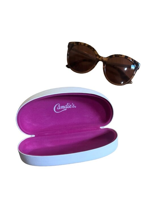 Candie\'s CA1031 47E Brown/ Tortoise Cat Eye Plastic Sunglasses Frame 53-18-140 main image 3